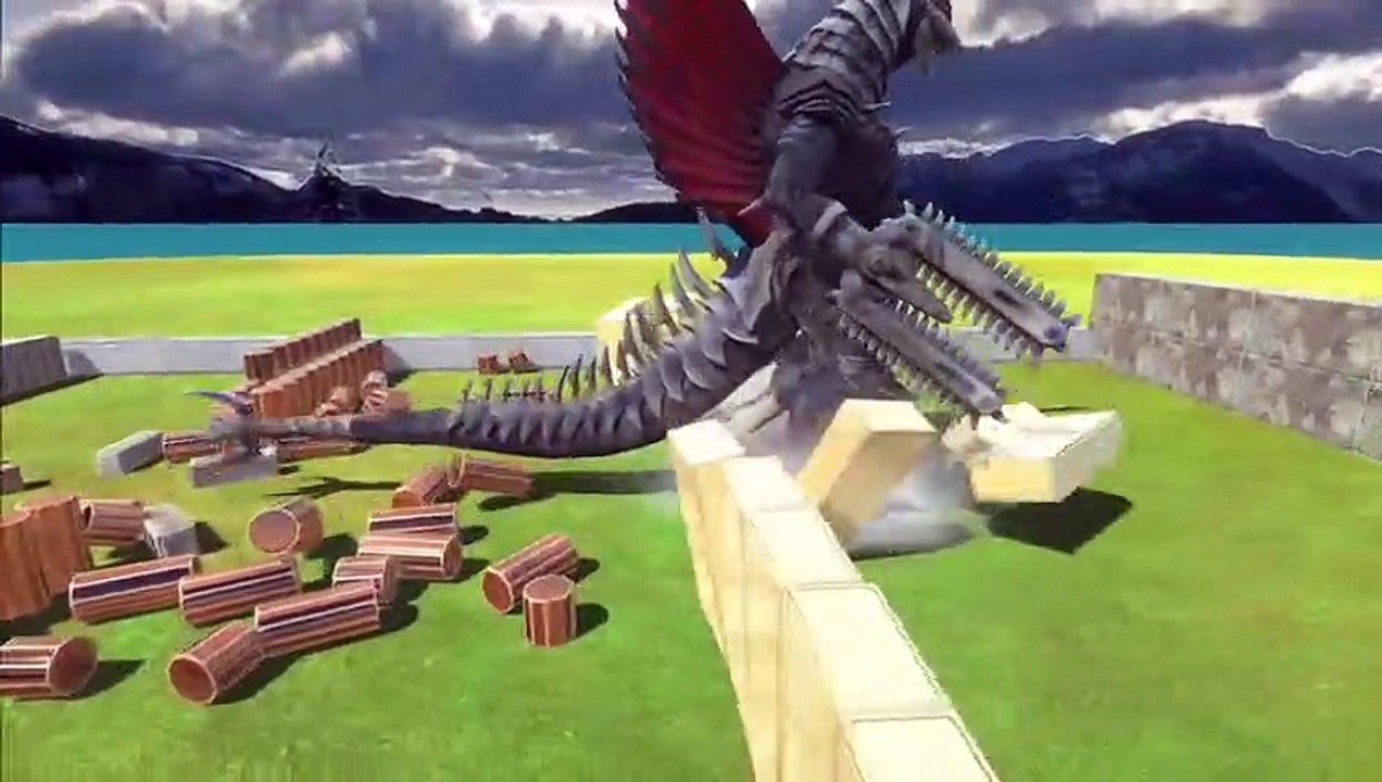 Run Away from Gigan 2004   Who can free Godzilla - Animal Revolt Battle Simulator