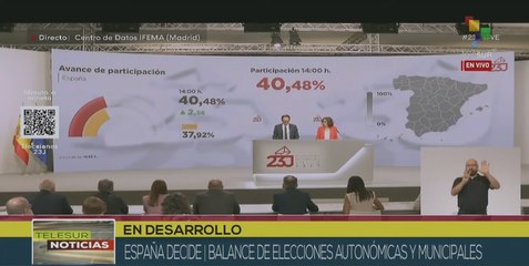 España reporta más del 40% de participación en comicios