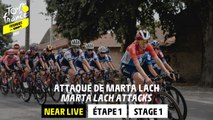 Marta Lach  attacks - Stage 1 - Tour de France Femmes avec Zwift 2023