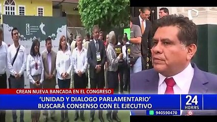 Congreso: oficializan inscripción de nueva bancada Unidad y Diálogo Parlamentario