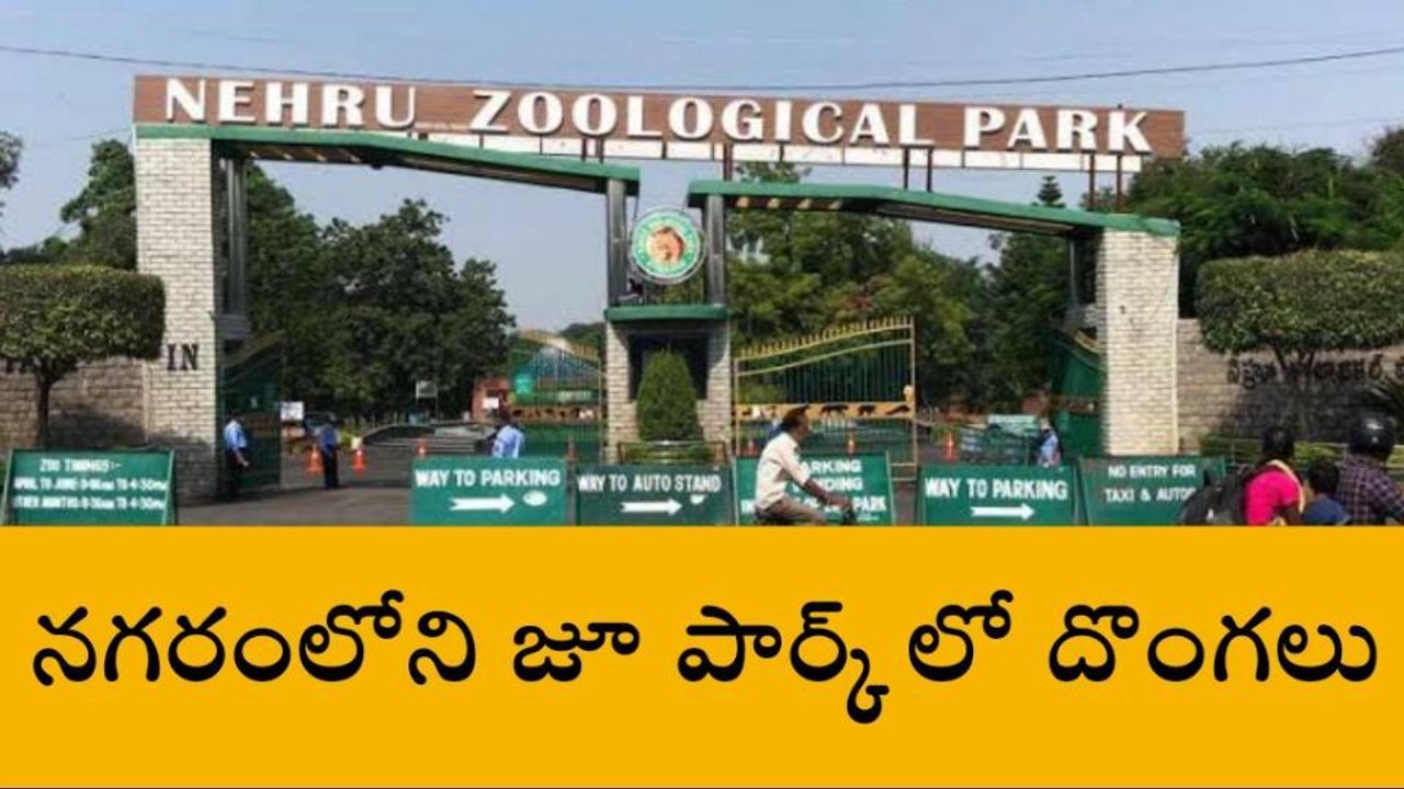హైదరాబాద్: పుష్ప సినిమా స్టైల్ లో జూ పార్కులో దొంగతనం..!