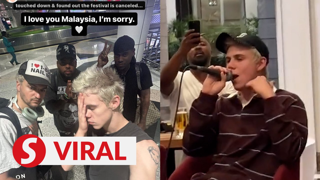 Kid Laroi performs in Sepang hotel following nixed music festival