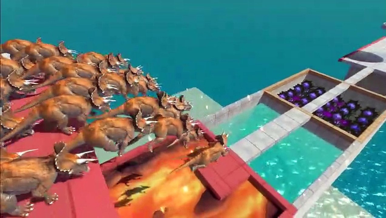 Lava, Water and Hungry Flower   Who Can Survive - Animal Revolt Battle Simulator