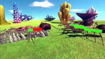 Tiny Scourge VS Giant Invertebrates And Carnivorous Worms - Animal Revolt Battle Simulator