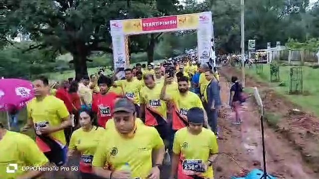 *देशभर से 1350 धावकों ने मैराथन में लगाई दौड़*