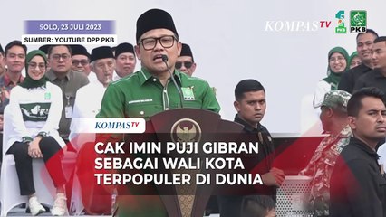Cak Imin Puji Gibran Lebih Populer dari Jokowi Saat Jadi Wali Kota