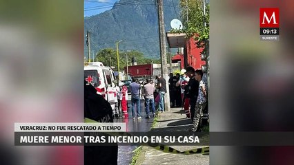 En Veracruz, muere menor tras incendio en su casa