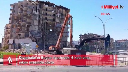 6 katlı bina yıkım sırasında çöktü: O anlar anbean kaydedildi