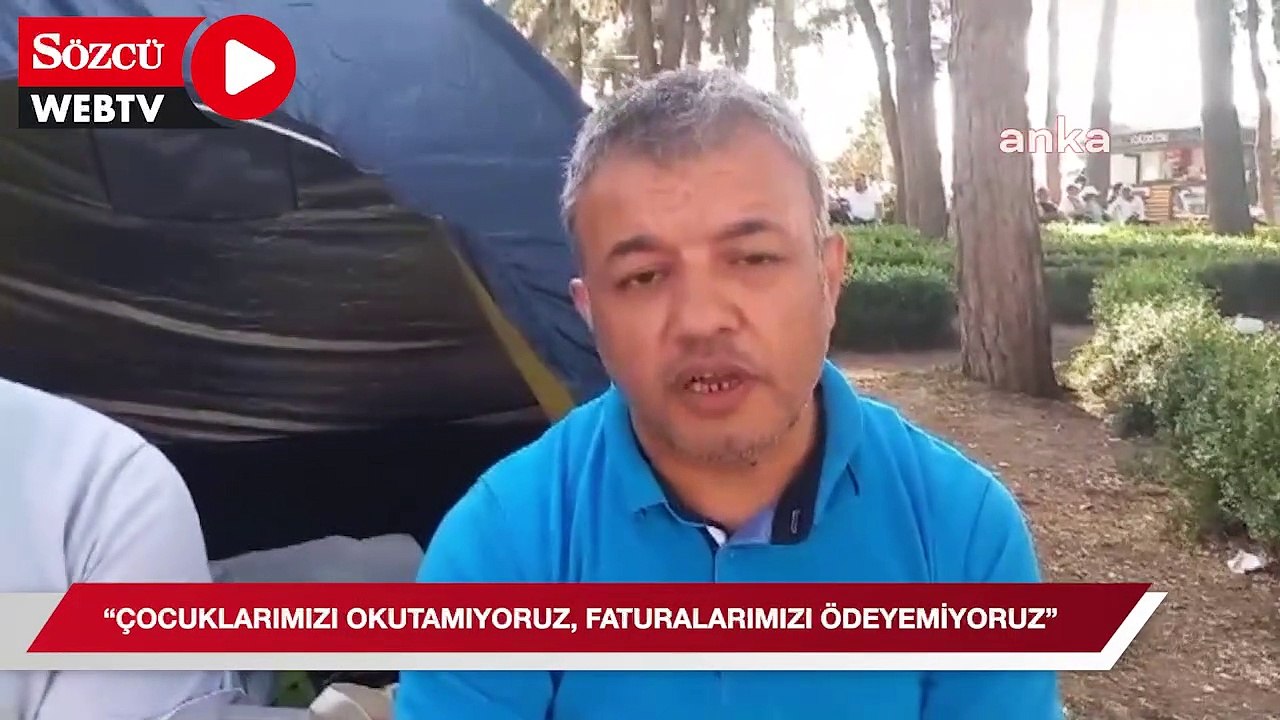 Emekli maaşına yapılan zamı protesto etmek için oturma eylemi başlattılar
