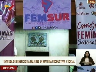MinMujer y UBCh en el edo. Lara entregaron 30 kits de citologías para beneficio productivo y social