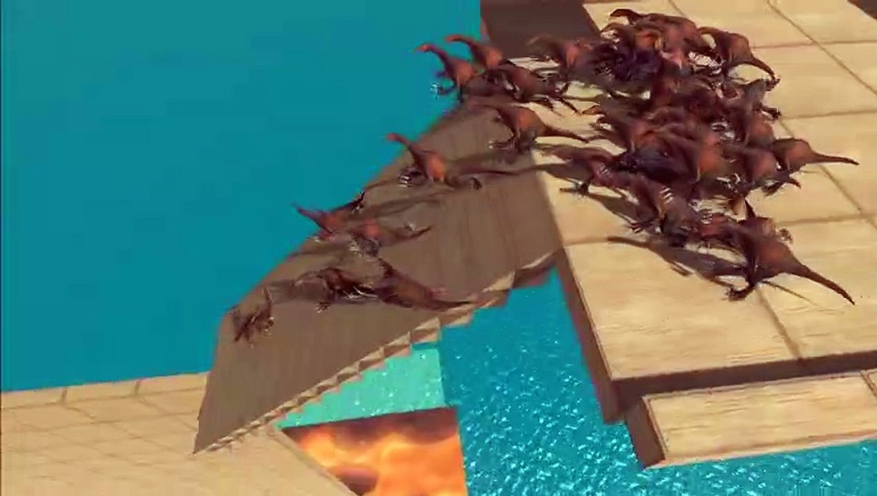 Deadly Bridge Trap   Who Cannot Fall - Animal Revolt Battle Simulator