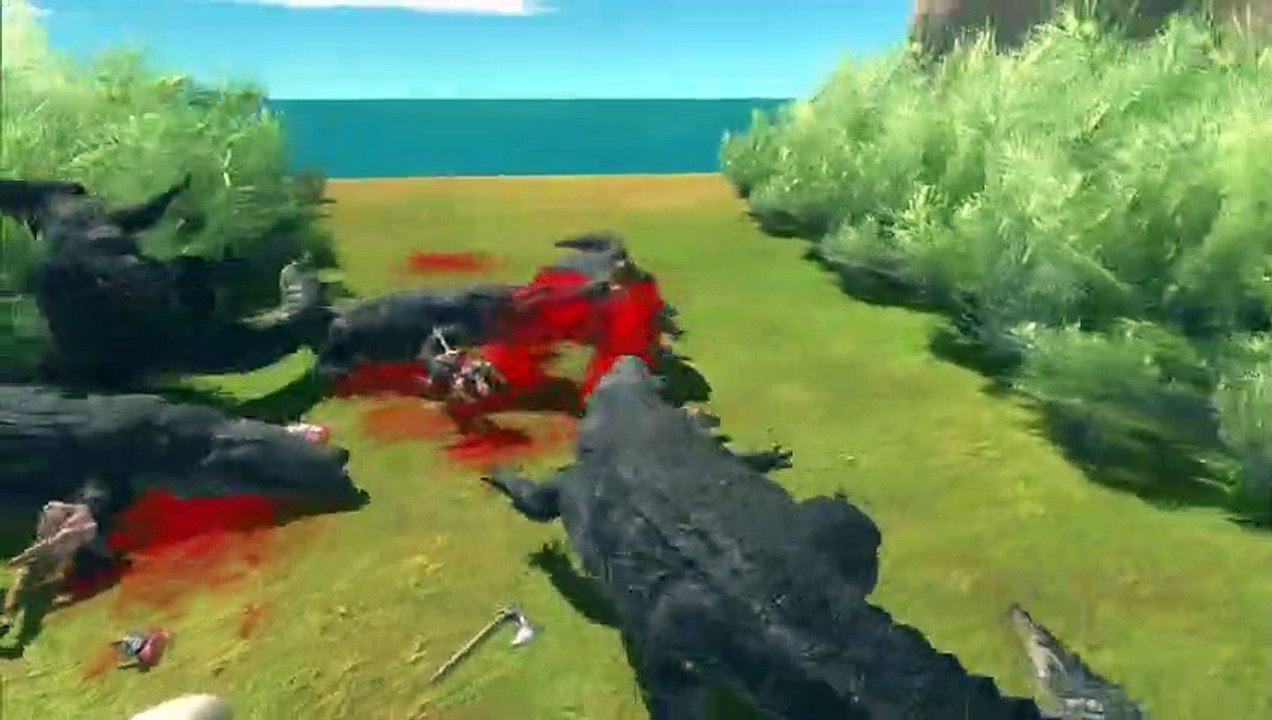 [ Dangerous Forest ] Run Away from Purussaurus to McDonald's - Animal Revolt Battle Simulator