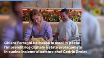 Chiara Ferragni in cucina con lo chef Cedric Grolet