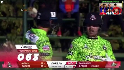 Durban Qalandar vs Harare Hurricanes Highlights Match 7 Zim Afro T20 League 2023