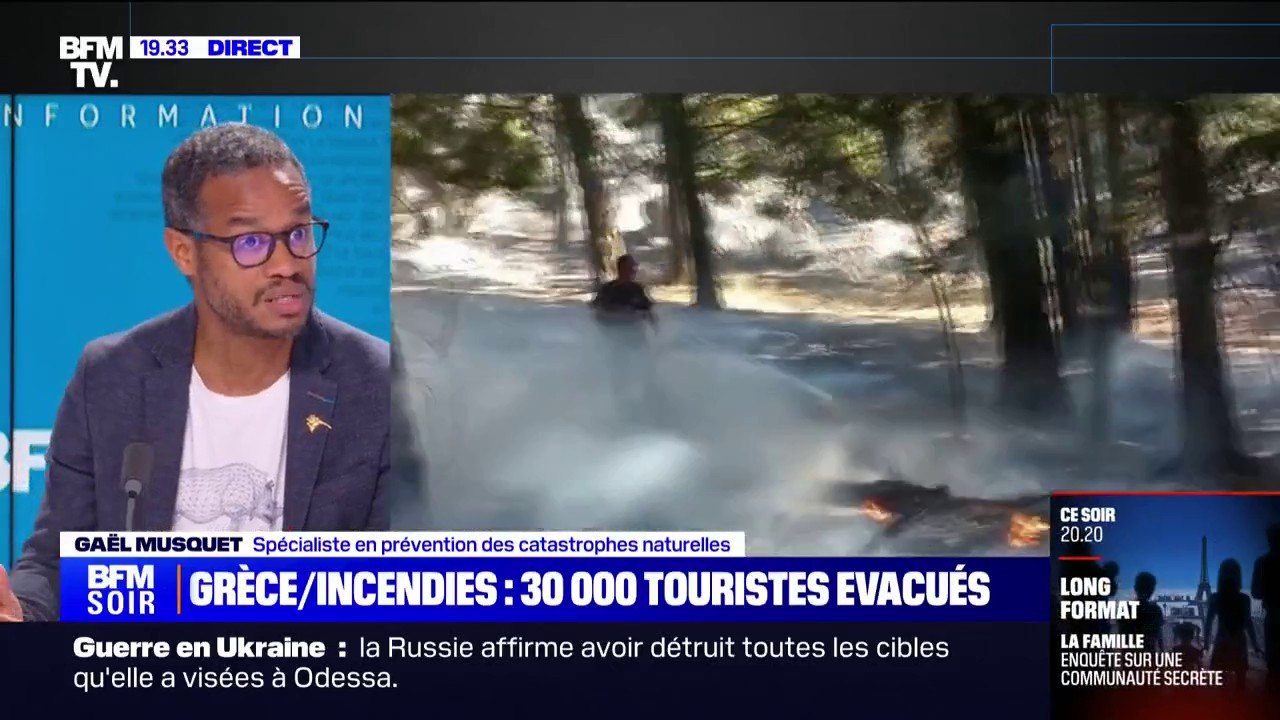 Incendies: "Il faut revoir les politiques publiques d'évacuation des territoires", affirme Gaël Musquet, spécialiste en prévention des catastrophes naturelles