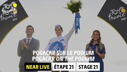 Pogacar on the podium - Stage 21 - Tour de France 2023
