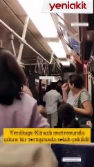 Metroda korku dolu anlar