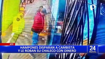 Ate: balean a cambista y le roban todo su dinero