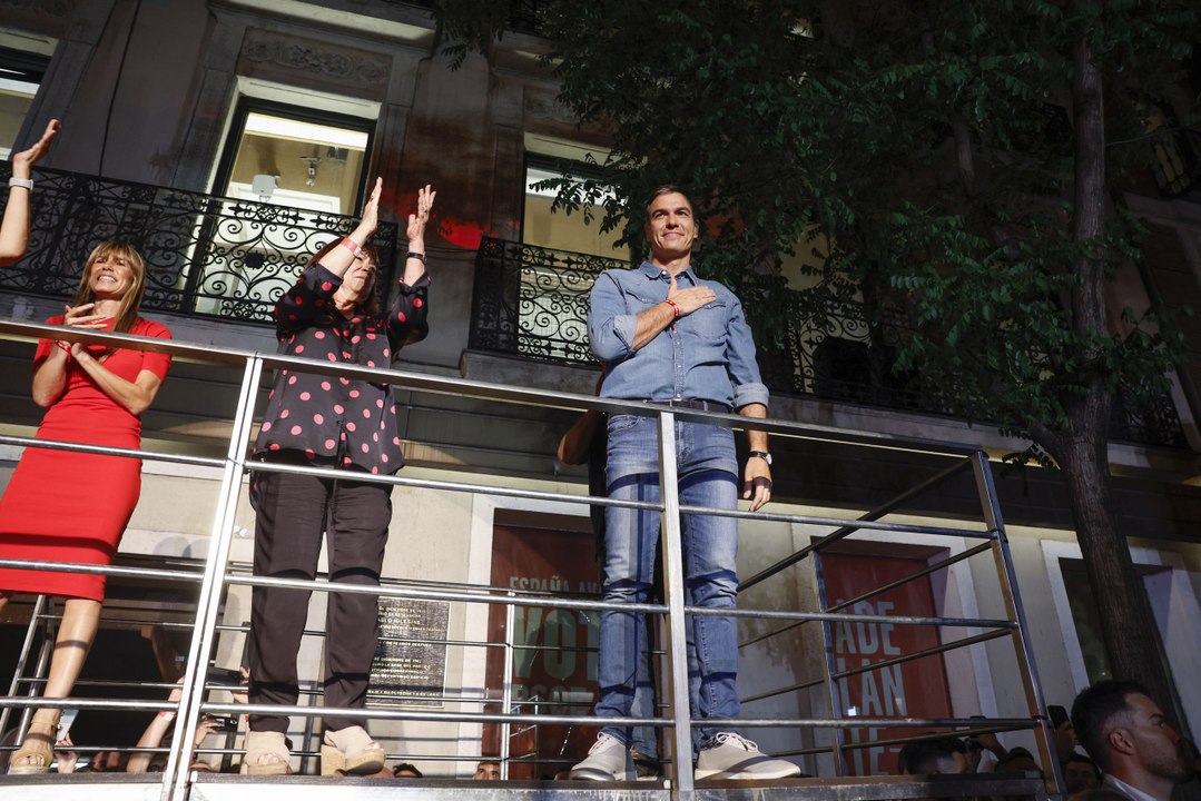 Pedro Sánchez celebra el resultado: "España ha sido clara, el bloque del retroceso ha fracasado"