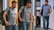 Ben Affleck leave his office in LA after celebrating first wed anniversary with Jennifer Lopez.