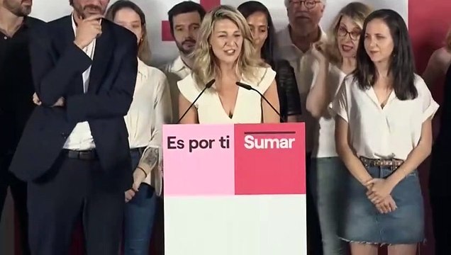 Yolanda Díaz (Sumar) tras las elecciones: Creo que la gente va a dormir más tranquila