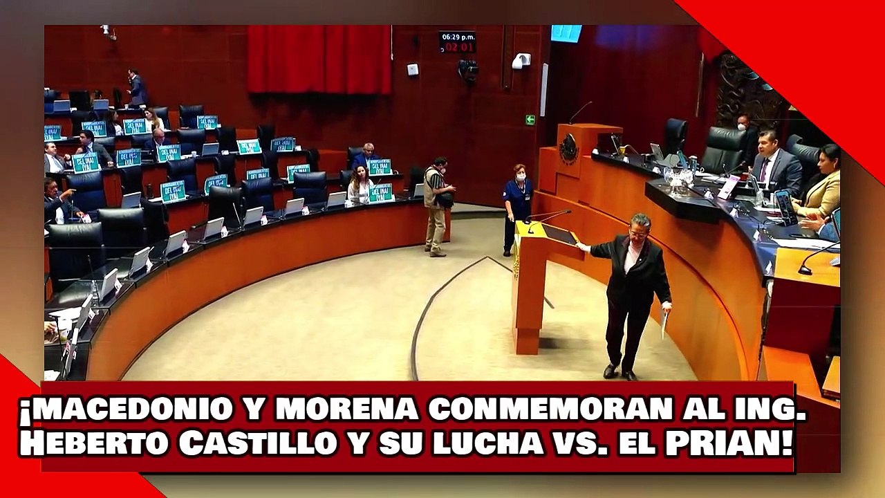 ¡VEAN! ¡Macedonio y morena conmemoran al Ing. Heberto Castillo y su lucha vs. el corrupto PRIAN!