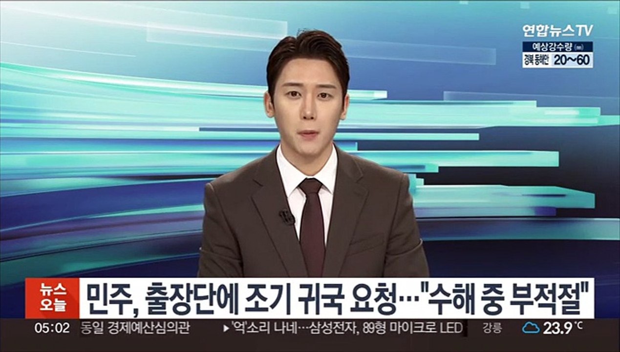 민주, 베트남 출장단에 조기 귀국 요청…"수해 중 부적절"