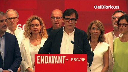 El PSC arrasa en Cataluña con un independentismo a la baja pero que podría ser decisivo