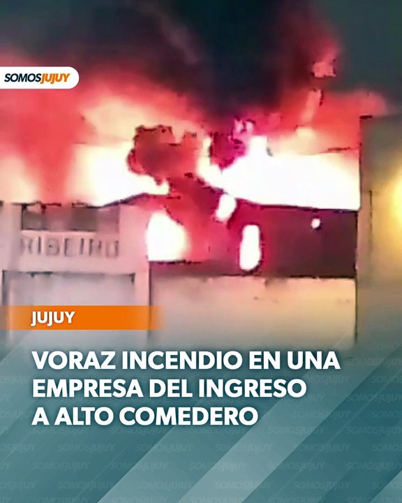 Incendio en una empresa de Alto Comedero