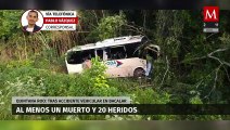 Accidente Vehicular en Quintana Roo, deja un saldo de un muerto y 20 heridos