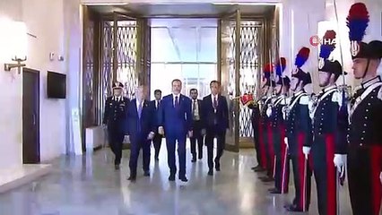 Le ministre Fidan a été accueilli par une cérémonie officielle en Italie