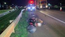 Idoso fica em estado grave após cair de moto na BR-277