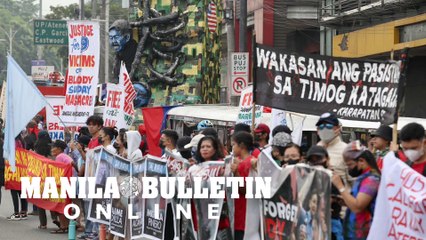 Groups gather for the United People’s #SONA2023 protest