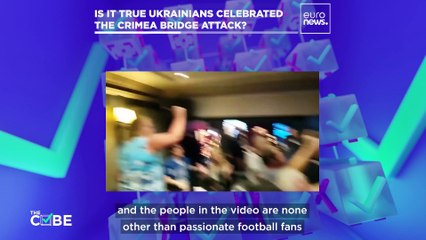 Did Ukrainians celebrate the attack of the Crimea bridge in a bar?