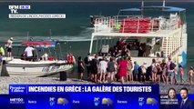 Incendies en Grèce: bus, bateaux et avions, tous les moyens sont bons pour quitter le pays