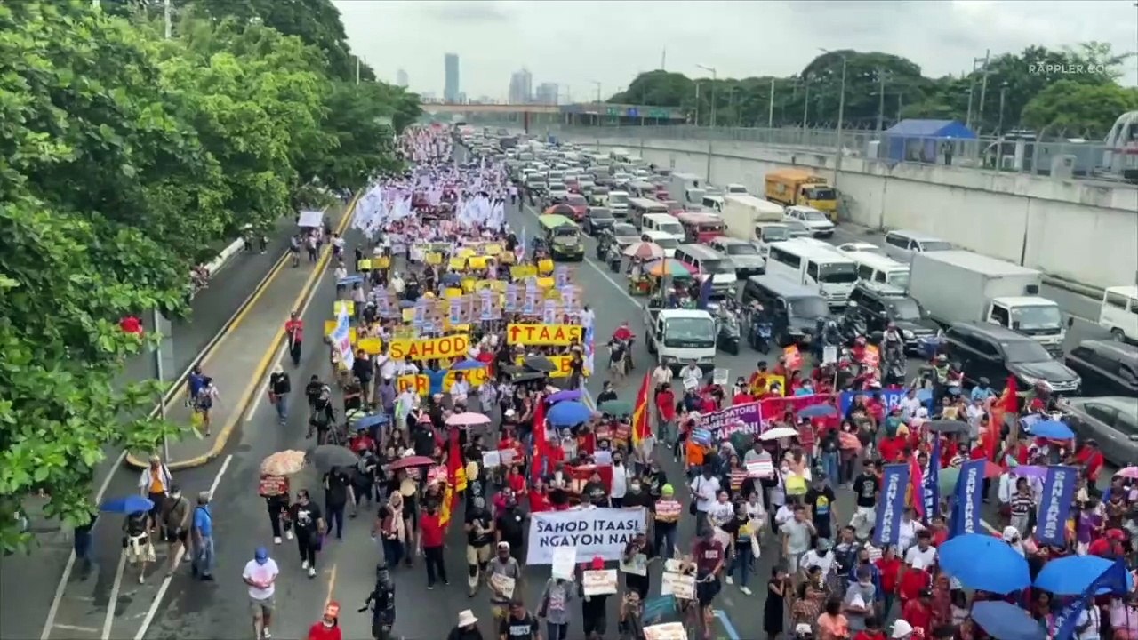 Protesters occupy half of Commonwealth Avenue ahead of SONA 2023