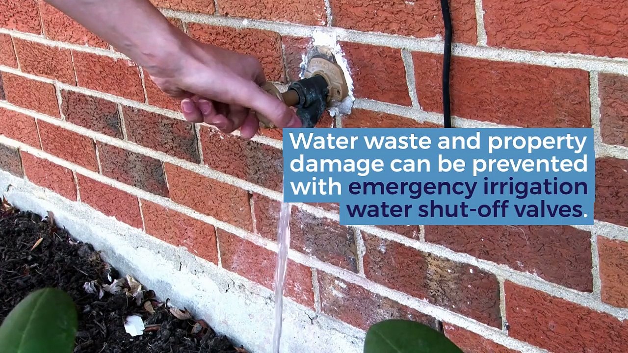 Greencare Pool Builder - Emergency Irrigation Water Shut-Off Valve