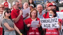 DİSK emekli maaşlarına yapılan yüzde 25'lik zammı protesto etti: Sefalet ücreti istemiyoruz