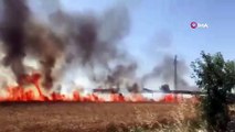 Burdur’da 40 dönüm buğday tarlası yangında küle döndü
