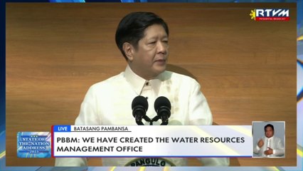 PBBM on creation of Water Resources Management Office - #SONA2023