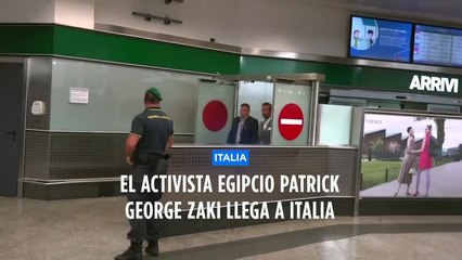 Llega a Italia el activista egipcio George Zaki tras ser puesto en libertad