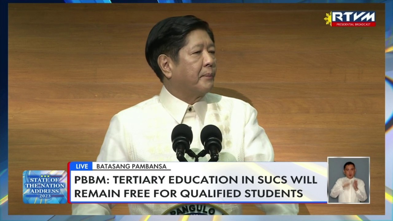 President Marcos provides an update on improvements of the Philippine education system. #SONA2023