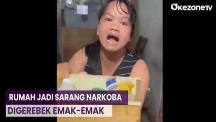 Emak-Emak Ngamuk Gerebek Rumah Sarang Narkoba di Jambi