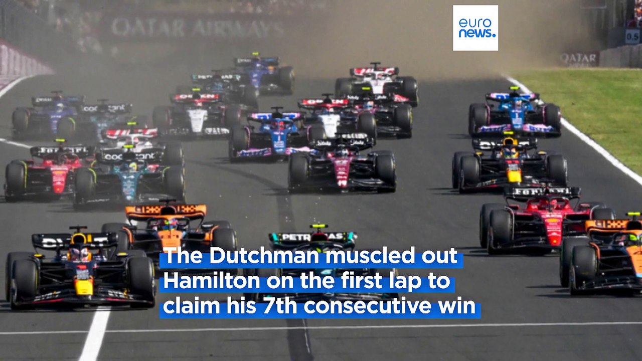 Max Verstappen wins seventh race in a row at Hu...