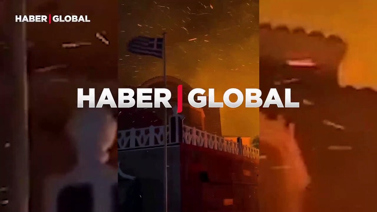 Rodos Adası'nda ateş yağmuru!