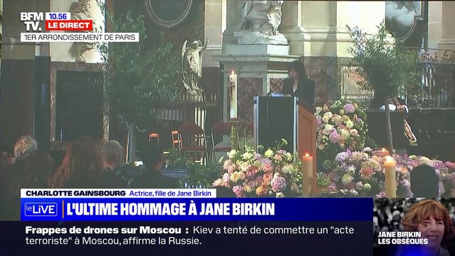 Obsèques de Jane Birkin - Regardez l'hommage très émouvant de sa fille Charlotte Gainsbourg : Je me retrouve orpheline. C'est ma maman, notre maman