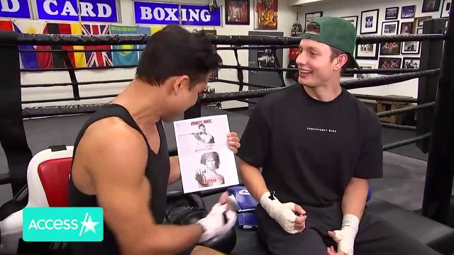 Matt Rife Addresses Plastic Surgery Rumors While Boxing With Mario Lopez