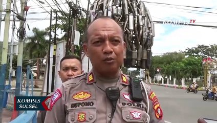 Knalpot Bising Hasil Sitaan Dibuat Tugu