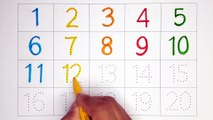 Learn Counting Numbers 1 to 20 Writing, Drawing, Painting and Coloring for Kids & Toddlers