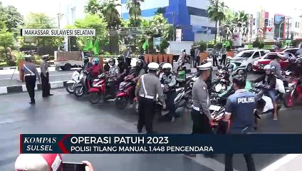 Polisi tilang manual 1.448 pengendara